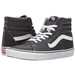 Sk8-Hi Canvas Vans Shoes Asphalt Color High Top